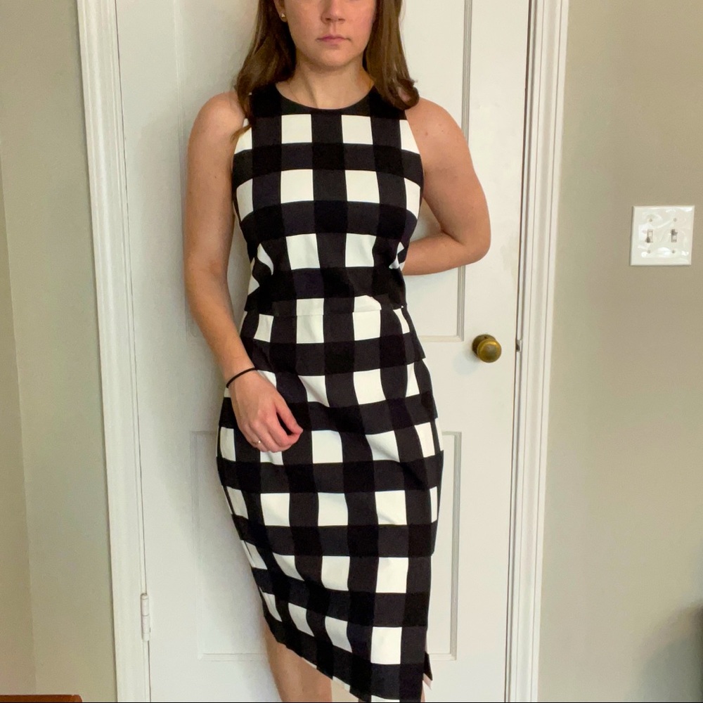 Banana Republic black and white dress